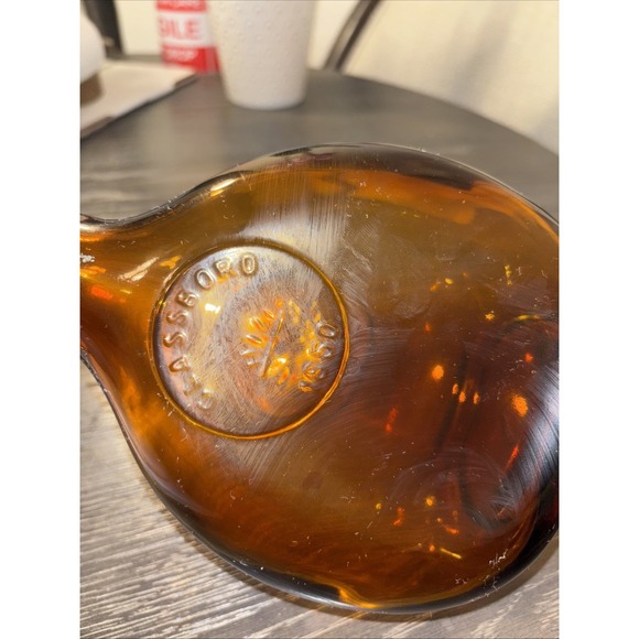 Wheaton Glass Bottle  9 inch Glassboro 1850 Topaz - Picture 4 of 7